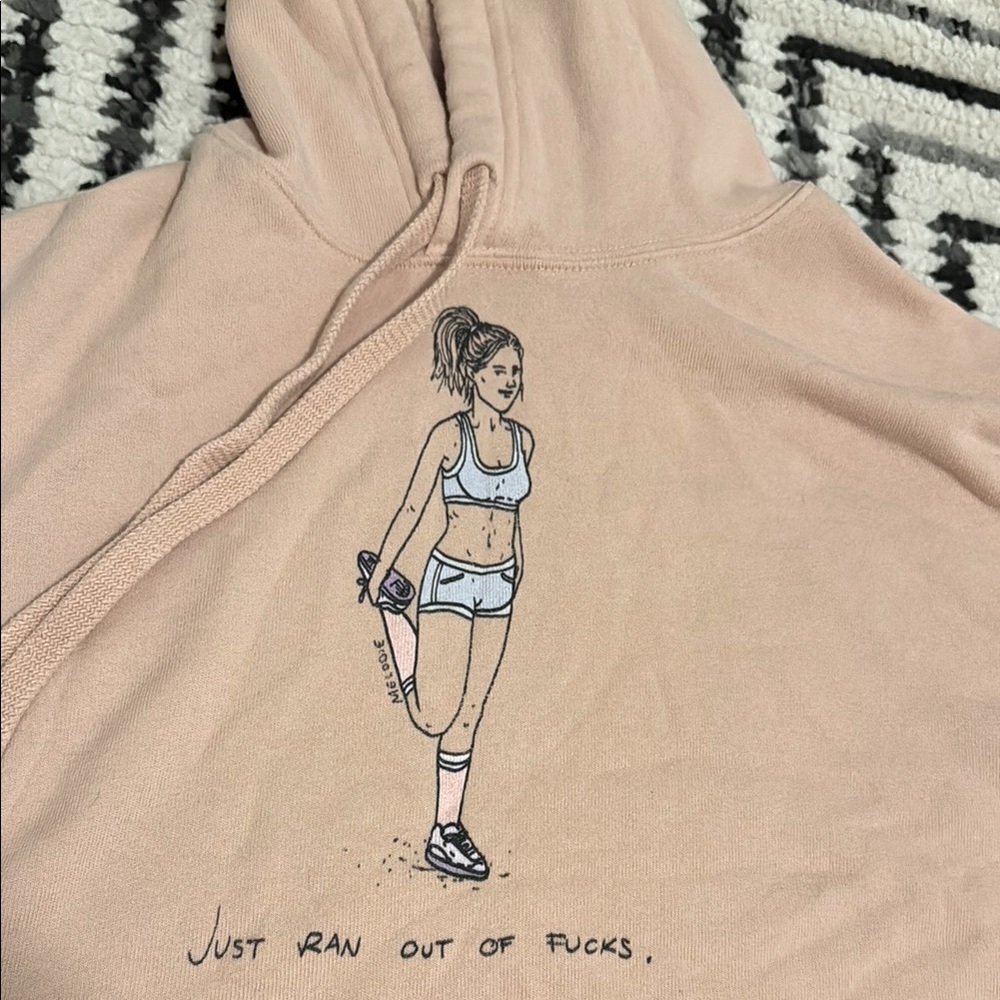 Graphic Crop Hoodie